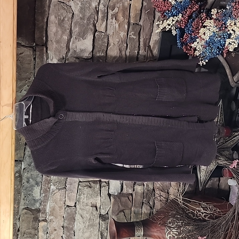 Athleta Snap Button Long Sweater sz S - Picture 1 of 12